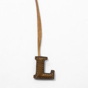 L Alphabet Genuine Leather bag charm Handmade & Unique